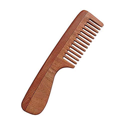 VedaSparsh-Nature's Secret Kachhi Neem Comb Treated with Neem Oil, Bhringraj & Soaked in 18 Other Hair Health Herbs- Set of 6- For both Men & Women-Dandruff & Itchiness Control, Induces Good Sleep